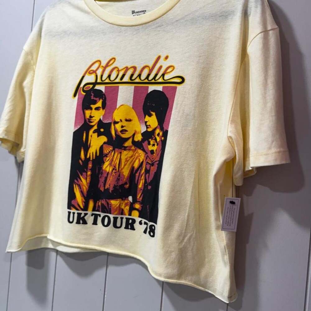 Blondie UK Tour 78 cropped tee with graphic